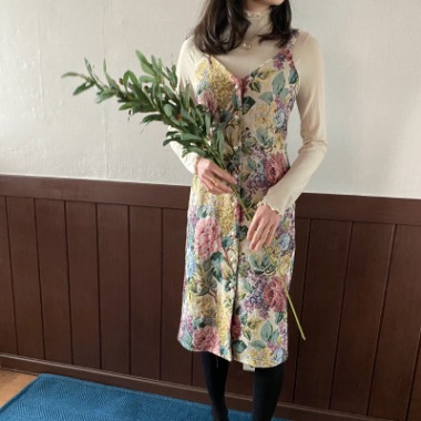 jacquard flower pattern dress
